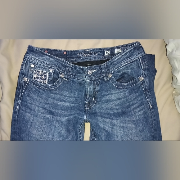 Miss Me Denim - Miss Me Women's Dark Blue Boot Cut Jeans